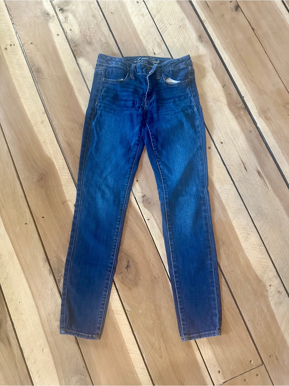 Men's Slim Fit Dark Blue Jeans